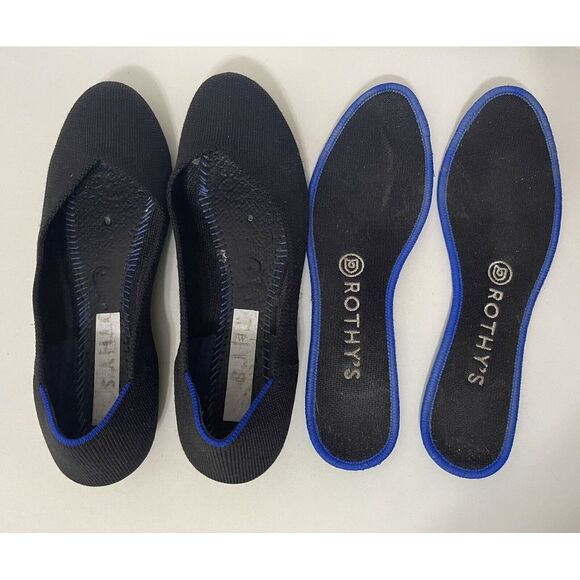 ROTHY'S Round Toe Black Knit Ballet Flats Size‎ 7.5 - Picture 8 of 9